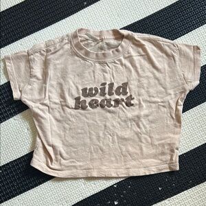 Wild Heart Kids T-Shirt - Tan
